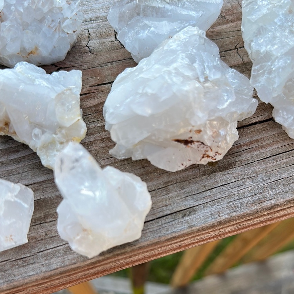 Natural White Quartz Crystals Random 5# of beautiful crystals mined by me! - Picture 6 of 8